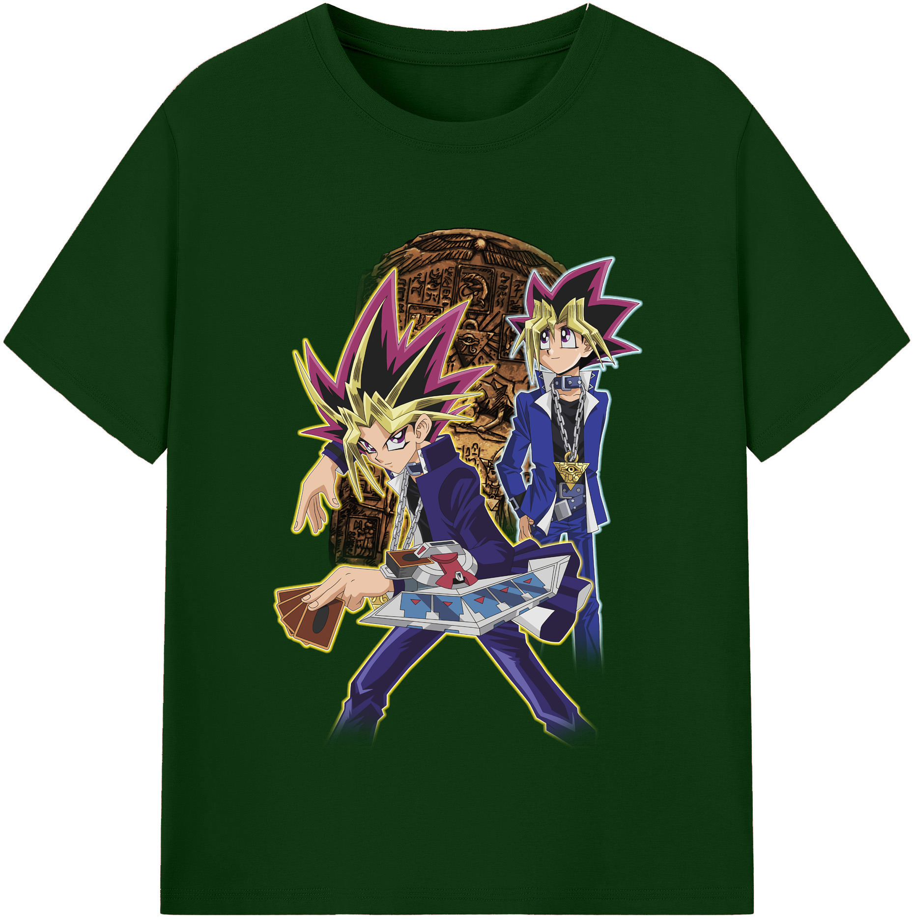 （画像用） 遊☆戯☆王 Yu-Gi-Oh! 綿100％半袖Tシャツ（フロントプリント）